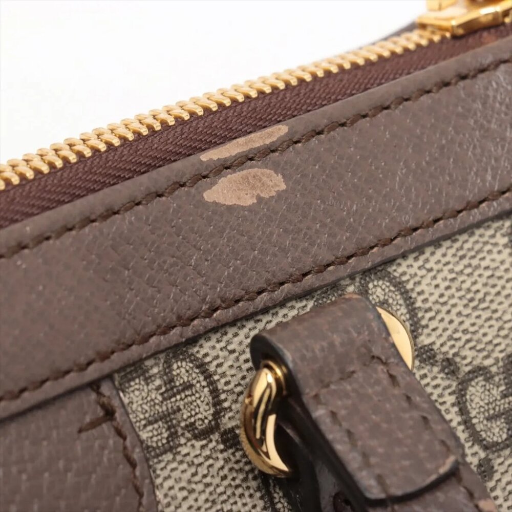 Sold✅Gucci GG Supreme Ophidia PVCx leather 2 Way Handbag Beige x brown 547551 - Picture 14 of 14